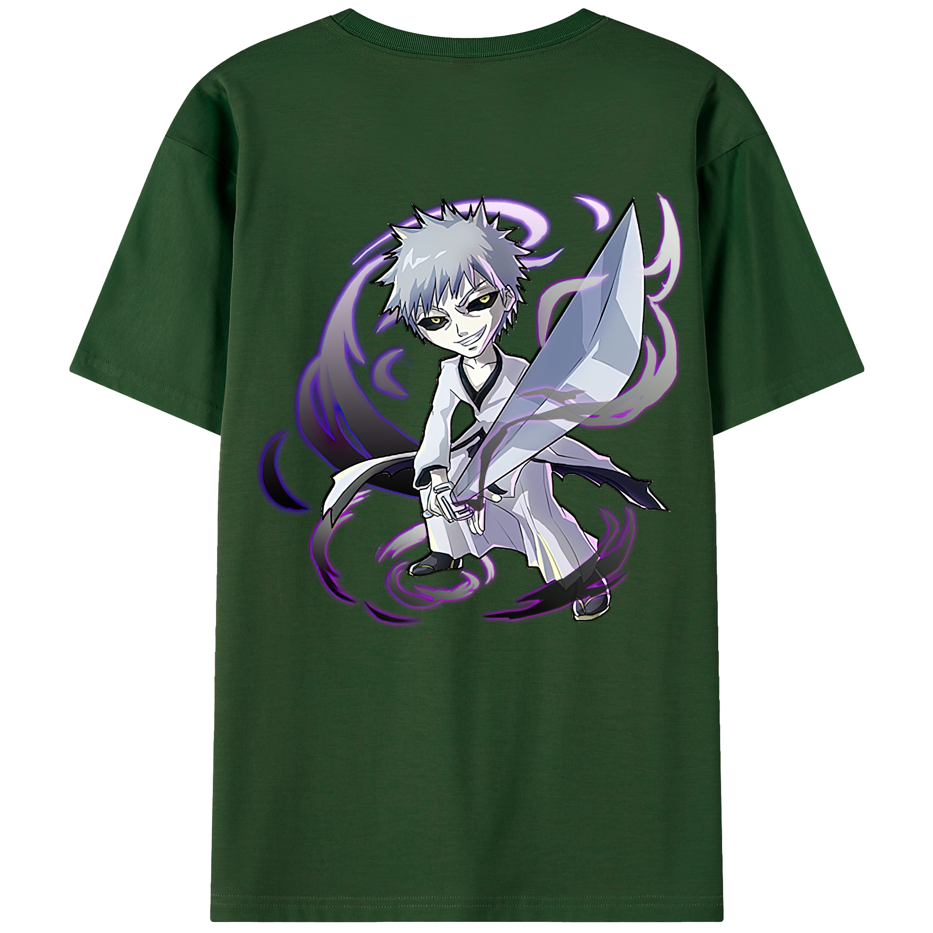 （画像用） ブリーチ 黒崎一護（くろさき いちご）BLEACH Kurosaki Ichigo 綿100％半袖Tシャツ（背面プリント）